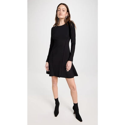 Theory Women's Seam Sculpt Dress Black, Size 00