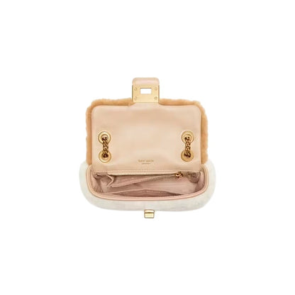 Kate Spade Evelyn Faux Shearling Small Shoulder Crossbody
