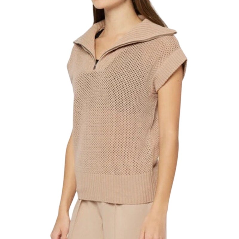 Three Dots Women's Kim Dolman-Sleeve Sweater in Light Taupe
