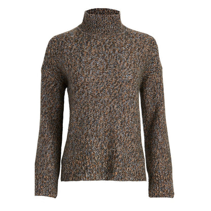THEORY Karenia Cashmere Turtleneck Sweater Soft Denim Multi, PS