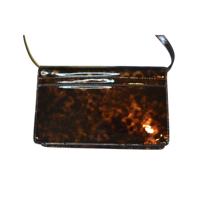 Sam Edelman "Loraine" Small Box Crossbody in Brown Black Tortoise Print