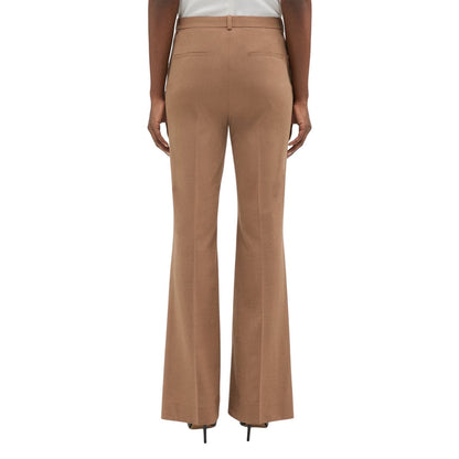Theory Women's High-Waist Flare Pant in Palomino Stretch Wool, Size 0