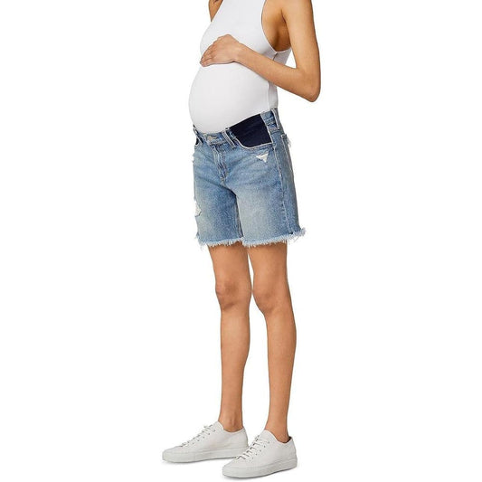 Joe's Jeans Women's The 7" Lara Bermuda Short Maternity In Indiana Blue, Size 29