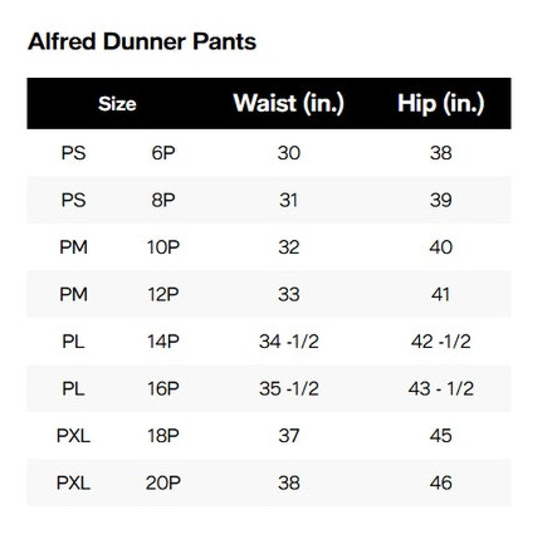 Alfred Dunner Women's Petite Pull-On Straight-Leg Pants in Black