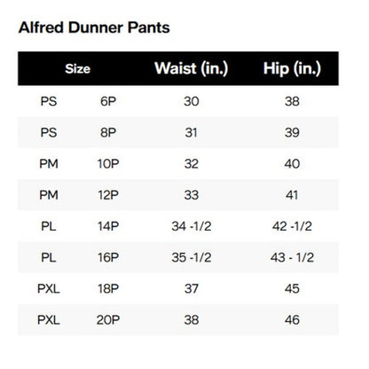 Alfred Dunner Women's Petite Pull-On Straight-Leg Pants in Black