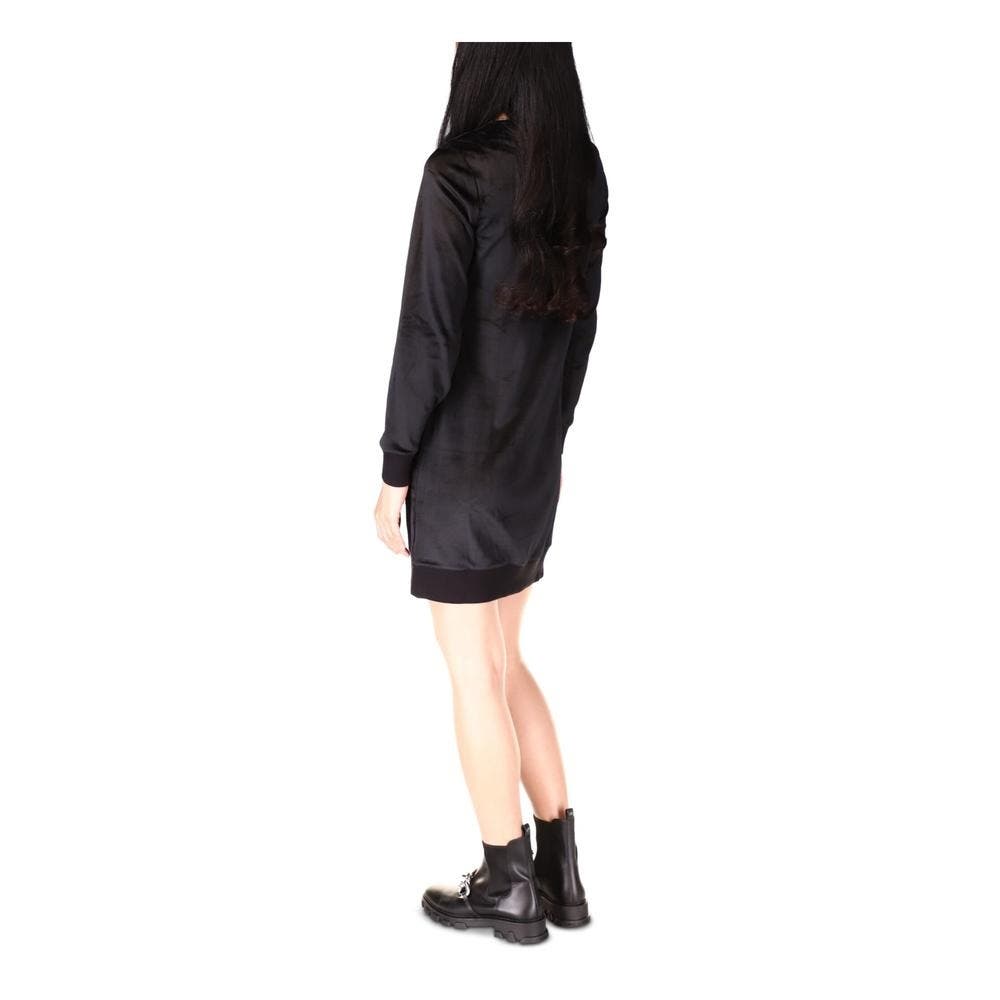 MICHAEL KORS Petite Chain-Neck Velour Shift Dress In Black, Size PS