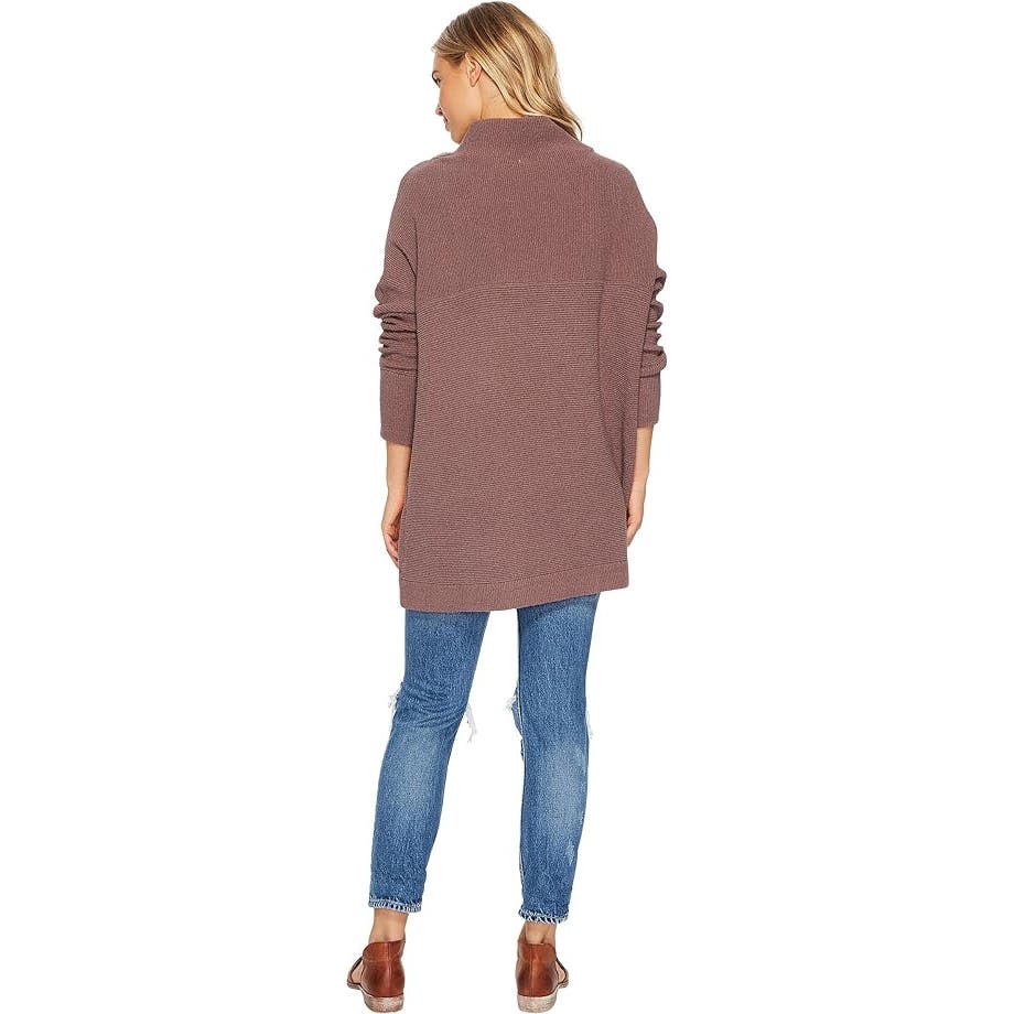 Free People  Ottoman Slouchy Tunic Sweater Nutmeg