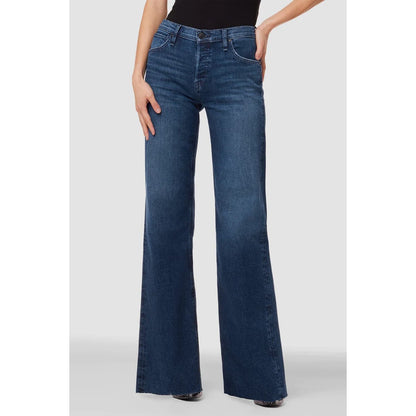 Hudson Rosie High Rise Wide Leg Jeans in Dover Blue