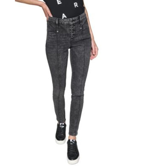 KARL LAGERFELD PARIS Women's Super Stretch Skinny Jeans in Storm Gray