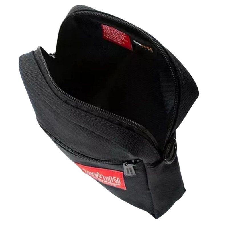 Manhattan Portage Signature "Emblem City Lights" Crossbody Bag in Black