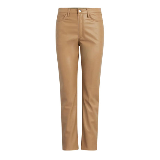 Joe's Jeans The Honor Ankle Vegan Leather Pant In Fawn, Size 23