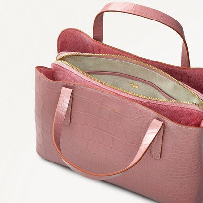 Radley London Dukes Place Medium Ziptop Grab Bag In Pastel Pink