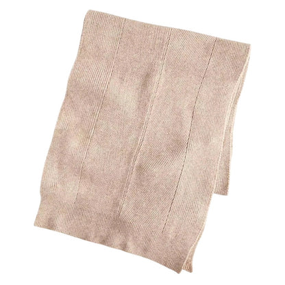 On 34th Women's Solid Multi-Stitch Scarf in Beige