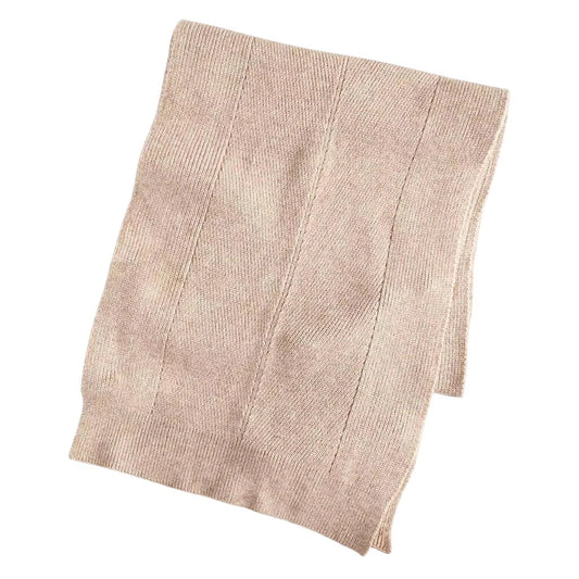 On 34th Women's Solid Multi-Stitch Scarf in Beige