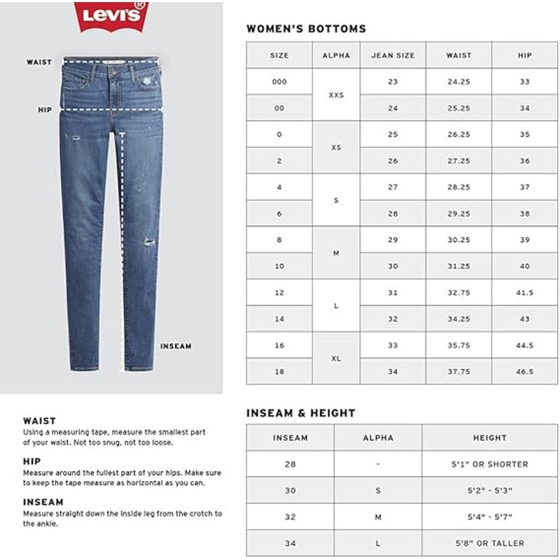 Levi's Women's Released Hem Wedgie Straight Leg Jeans in Flow Style Cream, 28.