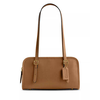 COACH Glove Swing Zip Shoulder Bag In Honey Brown