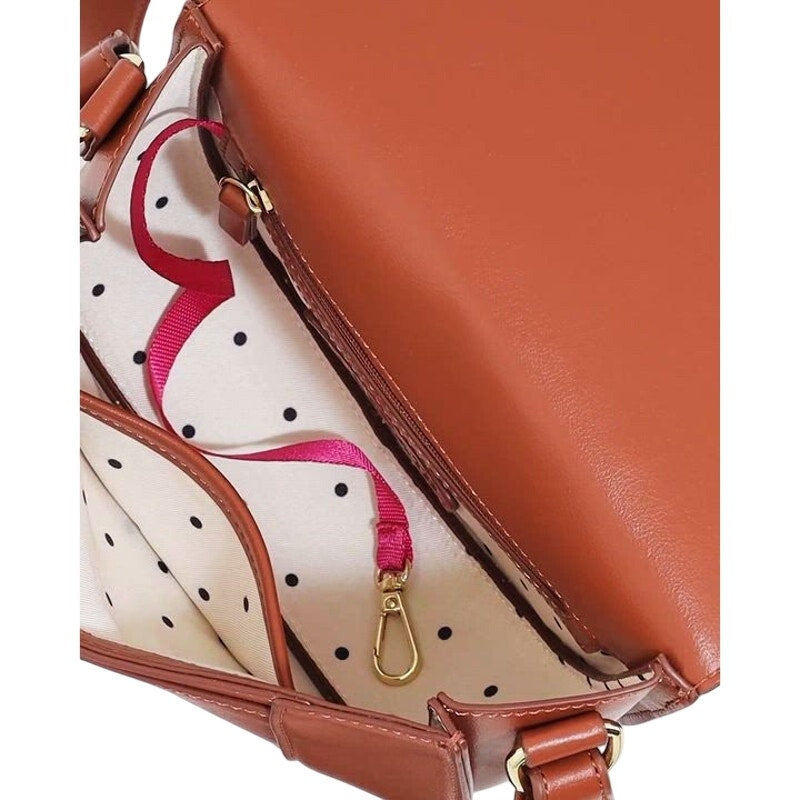 On 34th Women's "Holmme" Saddle Crossbody Bag in Bison Brown