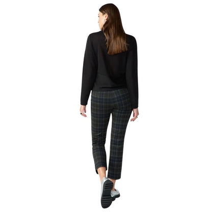 Sanctuary Women's Carnaby Kick Crop Pants in Black Brown Multi