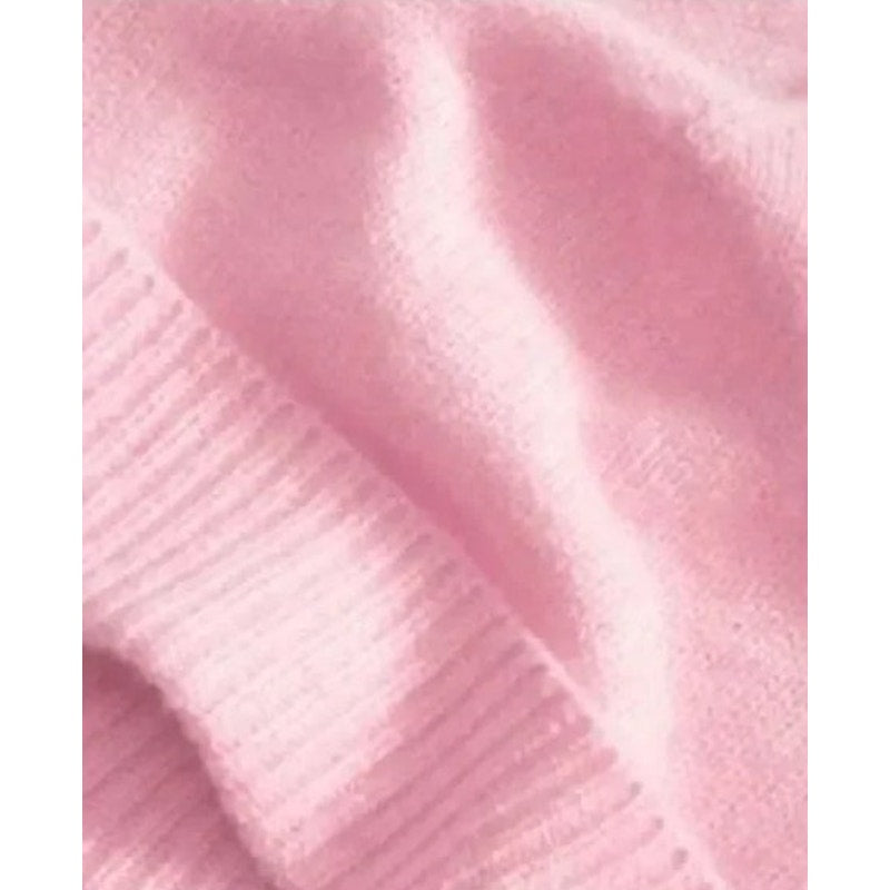 Charter Club 100% Cashmere Cuffed Beanie in Bubblegum Heather Pink