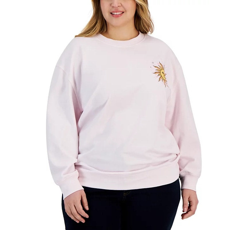 Rebellious One Plus Size Endless Sunshine Fleece Crewneck Sweatshirt