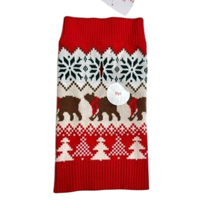 Holiday Lane Fair Isle Knit Pet Sweater In Red Multi