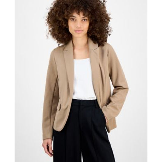 BAR III Women's Casual Blazer Stretch Jacket in Warm Ginger Tan
