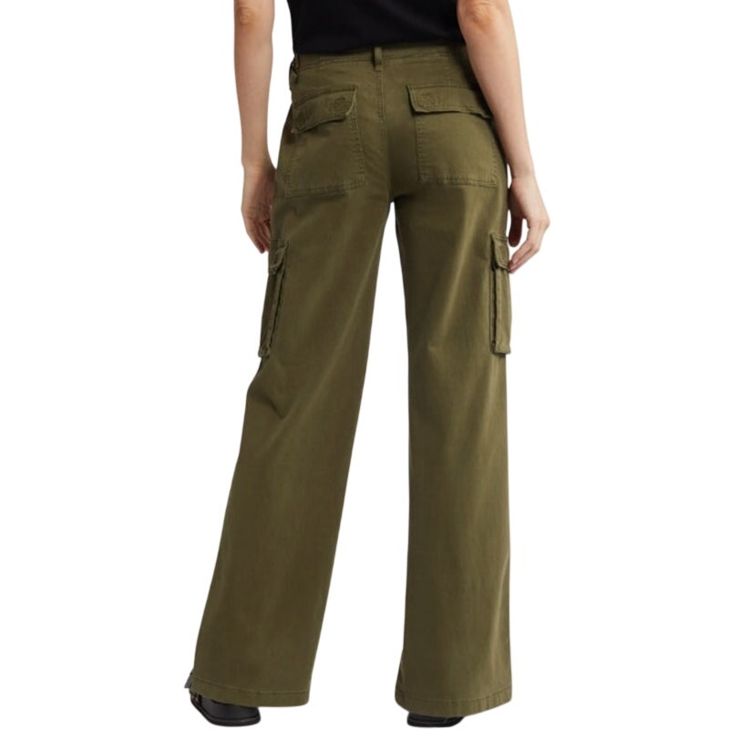 Sanctuary Women's Solid Reissue Straight-Leg Cargo Pants in Green