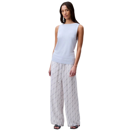 Calvin Klein Women's High-Neck Sleeveless Tank Top in Blue Cheer