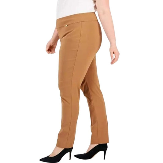 INC International Concepts Women's High-Rise Skinny Pants in Brown Saira