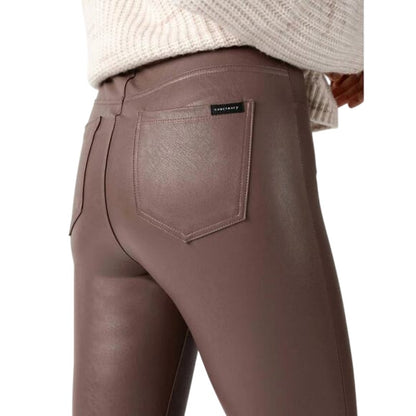 Sanctuary Women's Runway Faux-Leather Leggings in Dark Feather Brown