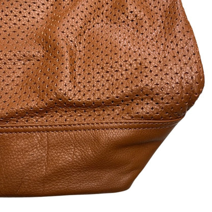 FRYE Cognac Brown Leather Tote Bag w/ Removable Strap, Double Handles, NWT!