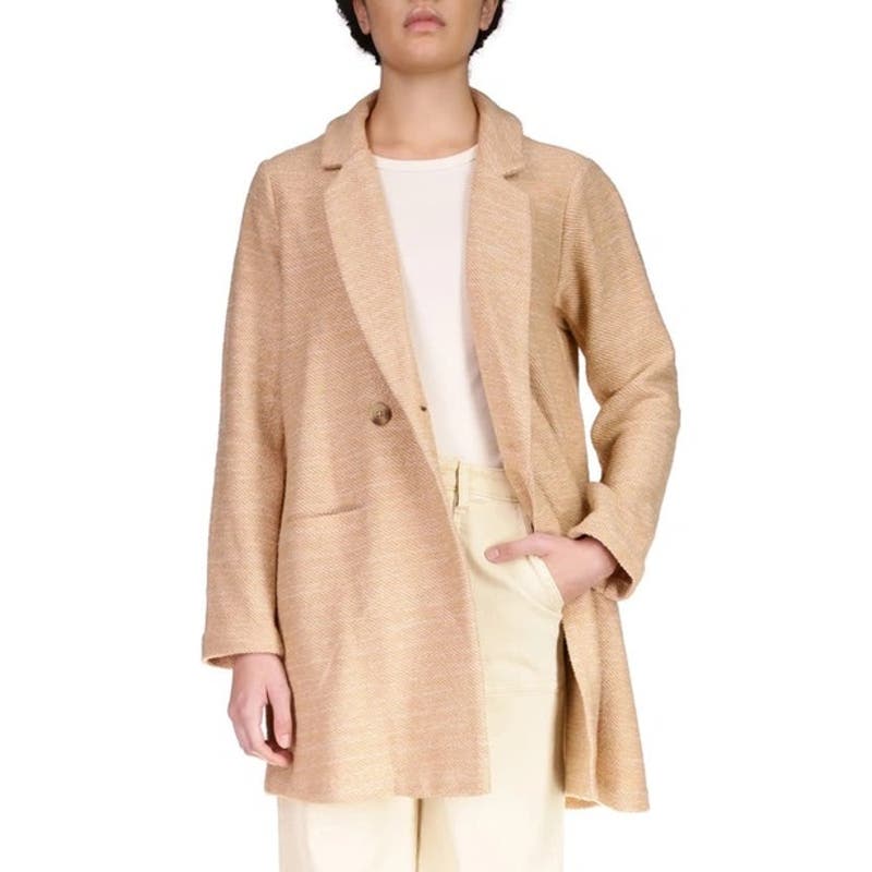 Sanctuary Carleton Cotton Blend Coat In Toasted Oats, Size XL