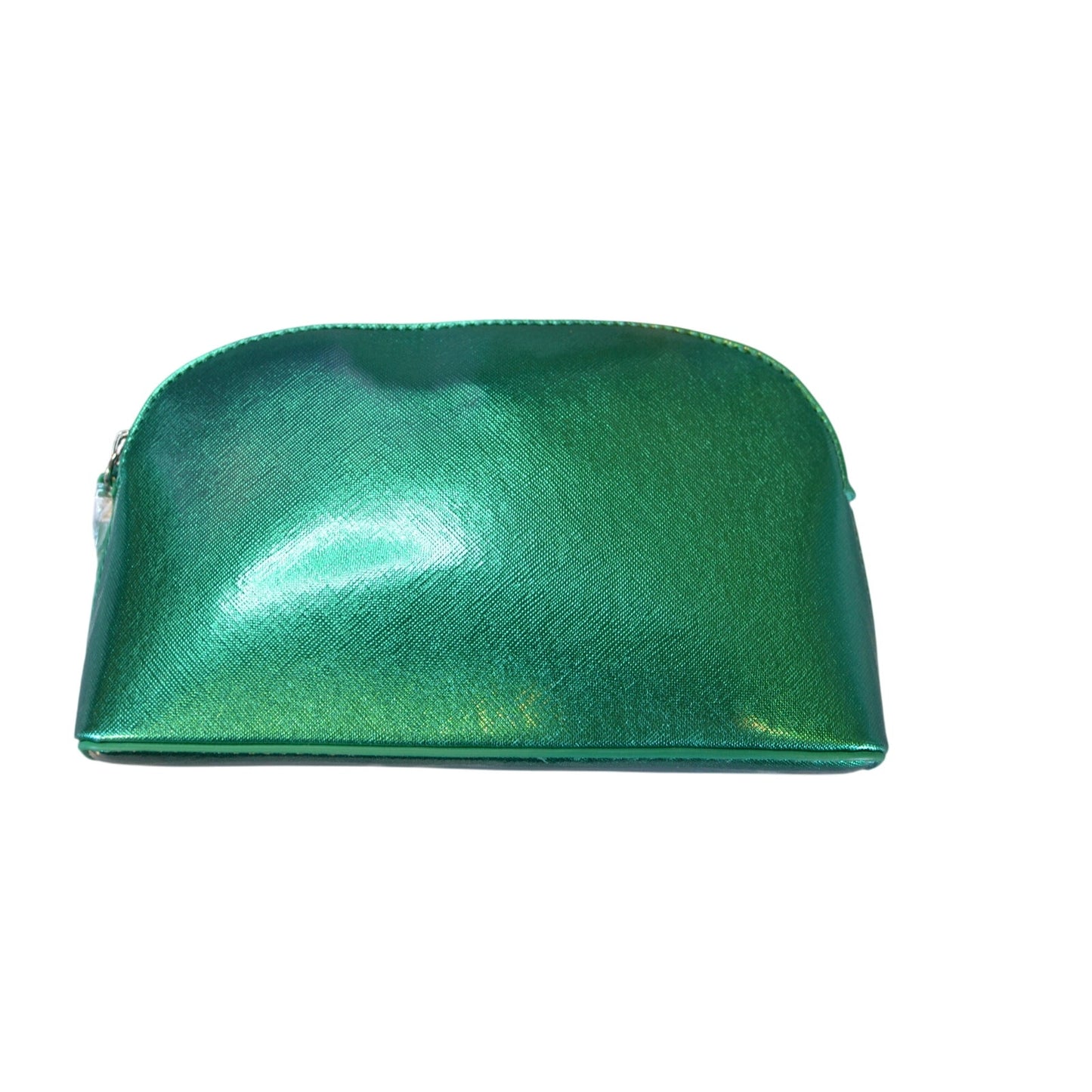 Stella Max Women's Zip Closure Cosmetic Bag in Green