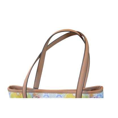 Giani Bernini Women's Lemon Print Saffiano Tote in Yellow Lemon Print