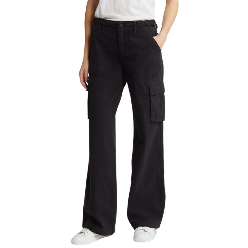 Sanctuary Women's Solid Reissue Straight-Leg Cargo Pants in Black