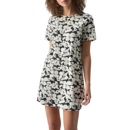 Sanctuary Women's "The Only One" Floral Print Echo Blooms Dress in Black & White