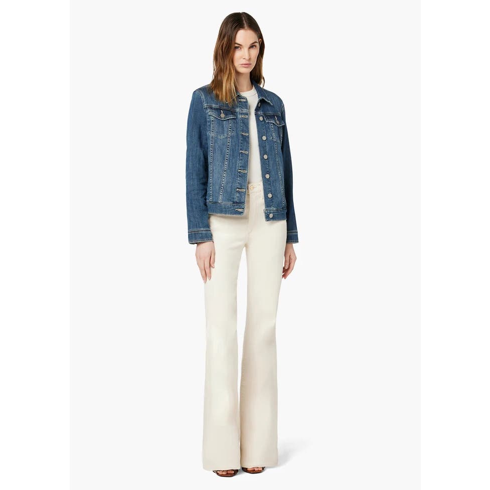 JOE'S JEANS THE RELAXED JACKET IN DELORES BLUE, Size XS