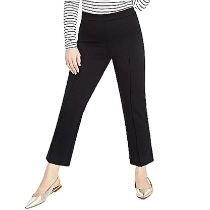On 34th Trendy Plus Size Solid Ponte-Knit Pants in Deep Black