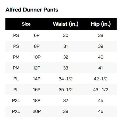 Alfred Dunner Women's Petite Pull-On Straight-Leg Pants in Brown