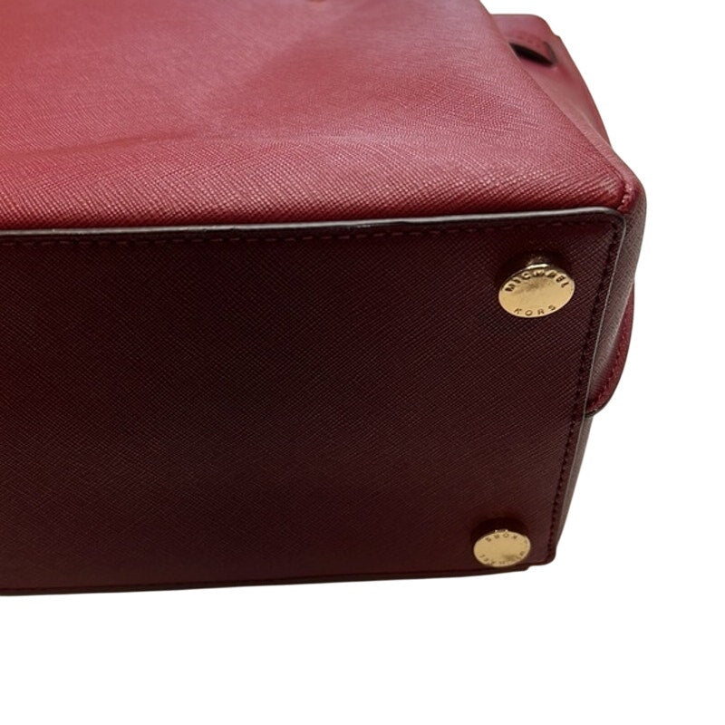 Michael Kors “Rochelle” Deep Wine Red Saffiano Leather Shoulder Bag, NWT
