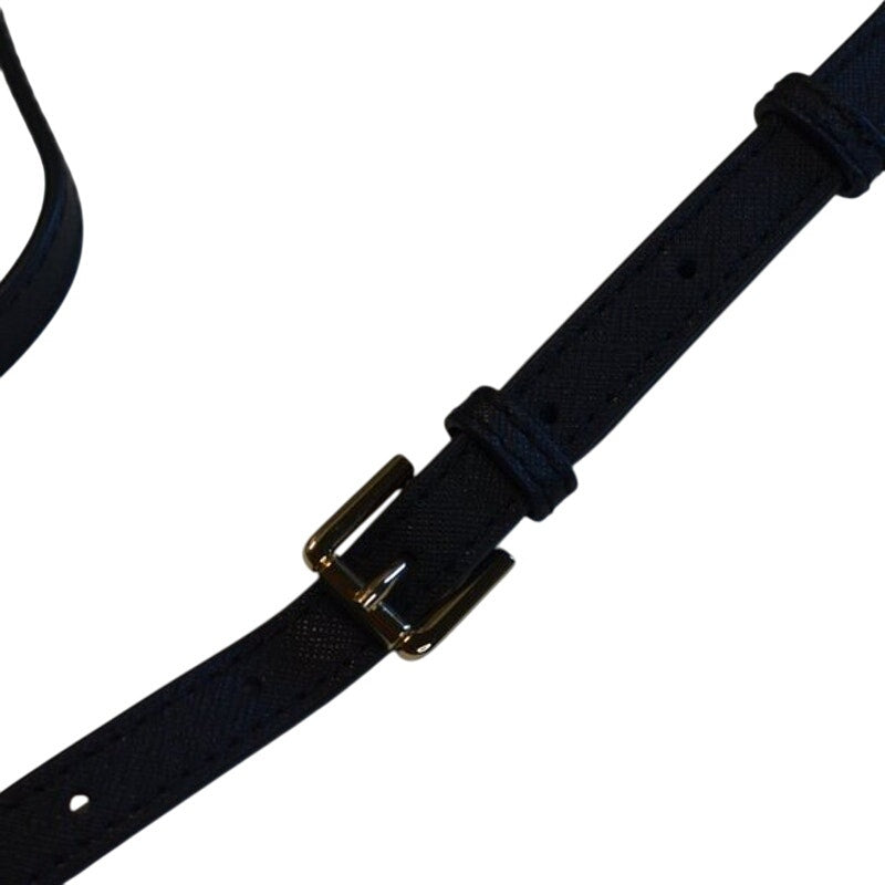 MICHAEL KORS Jet Set Leah Full Flap Chain Crossbody In Black Saffiano Leather