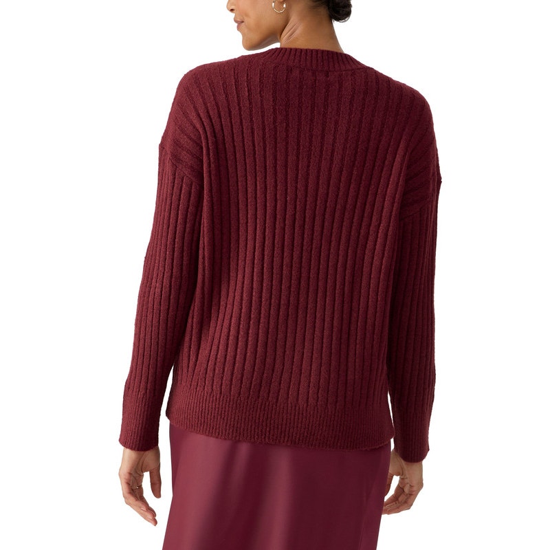 Sanctuary Women's Ribbed Crewneck Sweater In Sugar Plum