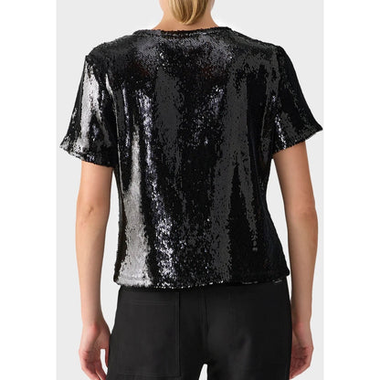 Sanctuary Ladies Perfect Sequin Tee In Black