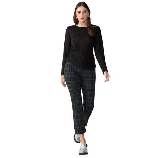 Sanctuary Women's Carnaby Kick Crop Pants in Black Brown Multi
