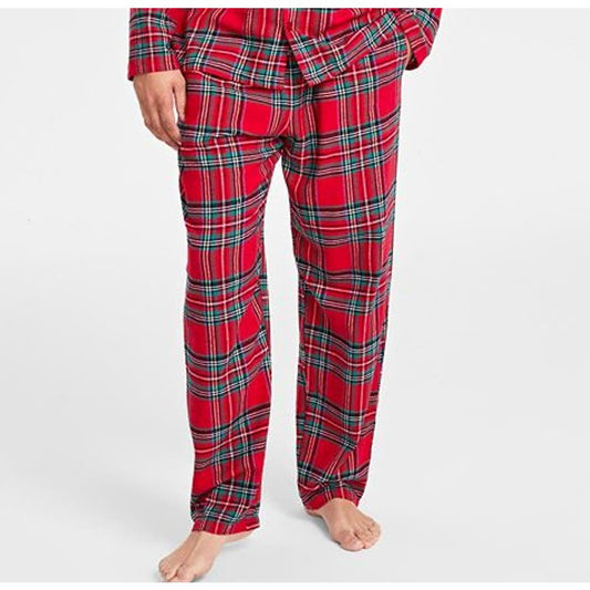 Family PJs Matching Men's Brinkley Cotton Plaid Pajama Pants