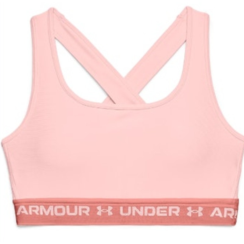 Under Armour Pale Pink Padded Crossback Sports Bra, Size Large, NWT!!