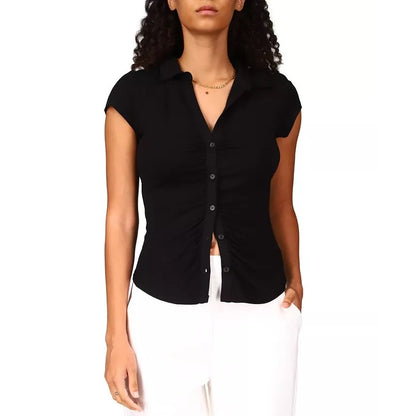 Sanctuary Women's Dream Button-Up Shirt In Black