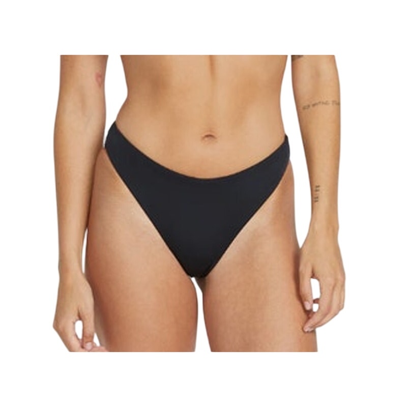 VOLCOM Women's Simply Seamless Skimpy Bikini Bottoms in Black