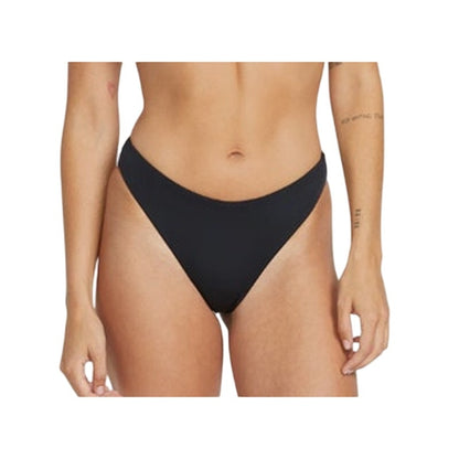 VOLCOM Women's Simply Seamless Skimpy Bikini Bottoms in Black