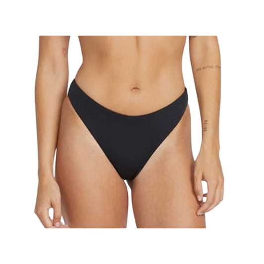 VOLCOM Women's Simply Seamless Skimpy Bikini Bottoms in Black